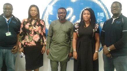(L-r): Ugo Okafor, prototype engineer, GE Lagos Garage; Director, Communications & Public Affairs, GE Africa, Patricia Obazuwa; Olusegun Obagbemi, head, Communications & Public Affairs, GE West Africa; Yewande Thorpe, brand marketing & digital lead, GE Africa, and Demilade Adesiyan, programme manager, GE Lagos Garage, during a media tour of GE Lagos Garage at GE Nigeria’s head office in Lagos, recently.
